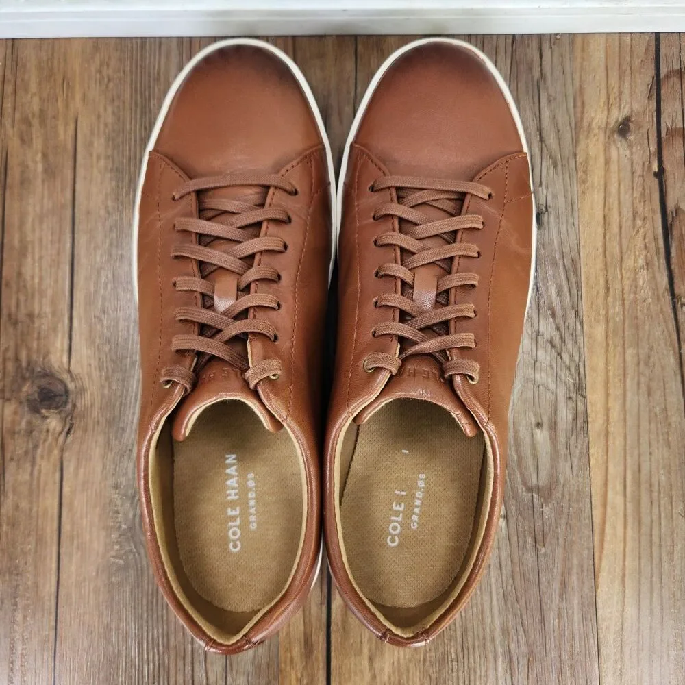Cole Haan Grand Crosscourt II Sneakers Mens Size 11 M Brown Leather Shoes C26521